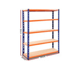 Warehouse Racking Shelving 1800mm x 1200mm x 600mm - JVEES