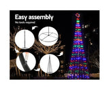 5M LED Fiber Optic Christmas Tree 750pc Lights LED Multi Colour - JVEES