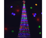5M LED Fiber Optic Christmas Tree 750pc Lights LED Multi Colour - JVEES