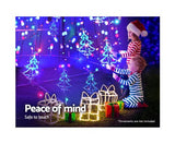 5M LED Christmas Tree 750pc Lights W/- Bonus 3.6M Inflatable Santa on Balloon - JVEES