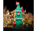 5M Inflatable Christmas Tree w/- Climbing Santas - JVEES