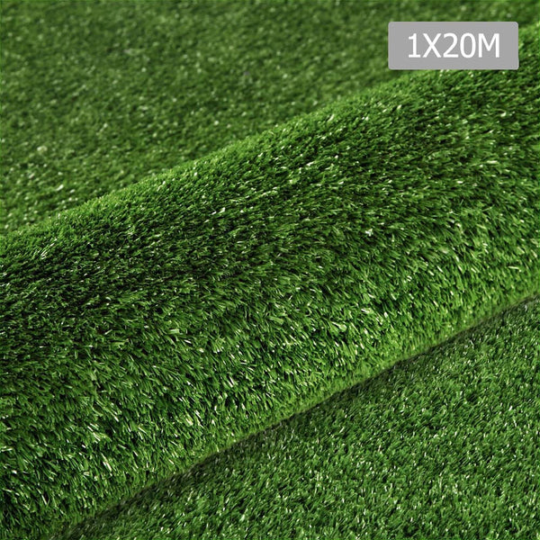 Artificial Grass 20 SQM Polypropylene Lawn Flooring 15mm Olive