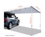 2M X 3M Side Roof Car Awning with UV Protection - JVEES