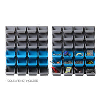 48 Piece Bin Wall Mounted Storage Rack - JVEES