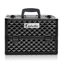 Portable Beauty Makeup Case Diamond Black - JVEES