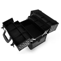 Portable Beauty Makeup Case Diamond Black - JVEES