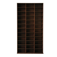 Adjustable CD DVD Book Storage Shelf Brown - JVEES