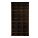 Adjustable CD DVD Book Storage Shelf Brown - JVEES