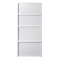 6 Storage Shelf Office Computer Desk White - JVEES