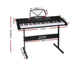 61 Keys Electronic Piano Keyboard LED Electric w/Holder Music Stand USB Port - JVEES