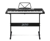 61 Keys Electronic Piano Keyboard LED Electric w/Holder Music Stand USB Port - JVEES