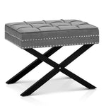 Seat Footstool Bench Stool - Grey