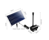 800L/H Submersible Fountain Pump with Solar Panel - JVEES