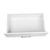 High Gloss Two Drawers Bedside Table Cabinet Lamp Unit White - JVEES