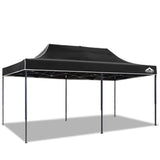 3m x 6m Pop-up Garden Outdoor Gazebo Black