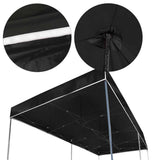 3mx6m Pop-up Garden Outdoor Gazebo Black - JVEES