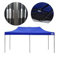 3mx6m Pop-up Garden Outdoor Gazebo Blue - JVEES