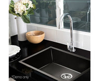 Kitchen Sink with Waste Strainer Black - 60 x 45cm - JVEES