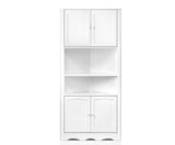 5-Tier Corner Storage Cabinet White - JVEES