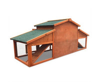 2 Story Timber Hutch Coop - JVEES