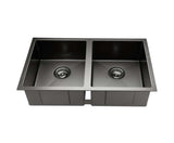 Kitchen Sink with Waste Strainer Black - 77 x 45cm - JVEES