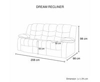 Dream Recliner Bonded Leather -3R -BROWN - JVEES