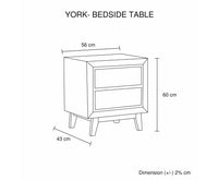 York Bedside Table - JVEES