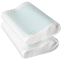 Set of 2 Cool Gel Top Memory Foam Pillow