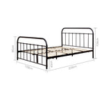 Queen Metal Bed Frame Black - JVEES