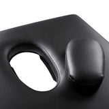 Portable Aluminium 3 Fold Massage Table Chair Bed Black 60cm - JVEES