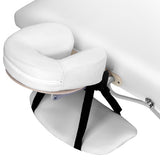 Portable Aluminium 3 Fold Massage Table Chair Bed White 75cm - JVEES