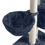 Cat Scratching Poles Post Furniture Tree 244cm Dark Grey - JVEES