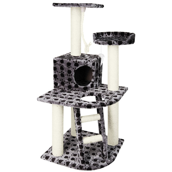 Cat Scratching Poles Post Furniture Tree House Condo Black Grey