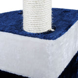 Cat Scratching Poles Post Furniture Tree House Condo Blue White - JVEES