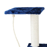 Cat Scratching Poles Post Furniture Tree House Condo Blue White - JVEES