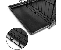 48" (121cm) Foldable Metal Dog Cage with Cover Green - JVEES