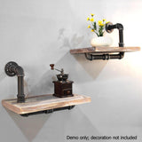 Rustic Industrial DIY Floating Pipe Shelf - JVEES