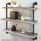 Rustic Industrial DIY Floating Pipe Shelf - JVEES