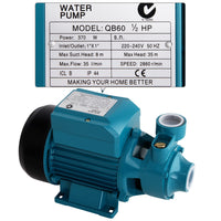Electric Clean Water Pump 35L/Min 1/2/HP - JVEES