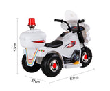 Kids Ride on Motorbike - White - JVEES