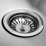 Stainless Steel Kitchen/Laundry Sink w/ Strainer Waste 440 x 440 mm - JVEES