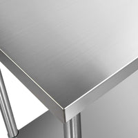 430 Stainless Steel Kitchen Work Bench Table 1219mm - JVEES