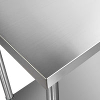 304 Stainless Steel Kitchen Work Bench Table 1829mm - JVEES