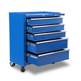 5 Drawers Roller Toolbox Cabinet  Blue