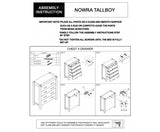 Nowra 4 Drawer Tallboy - JVEES