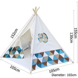 5 Poles Teepee Tent w/ Storage Bag - JVEES