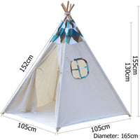 5 Poles Teepee Tent w/ Storage Bag - JVEES